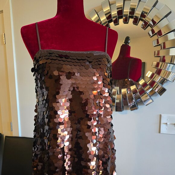 Chocolate Hey Ya! Mini Party Dress - Picture 1 of 5